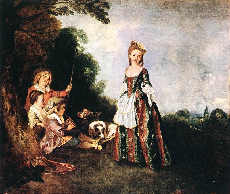 WATTEAU, Antoine The Dance china oil painting image